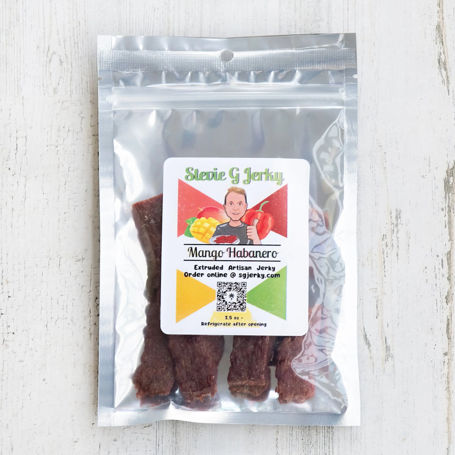 Mango Habanero Beef Jerky.