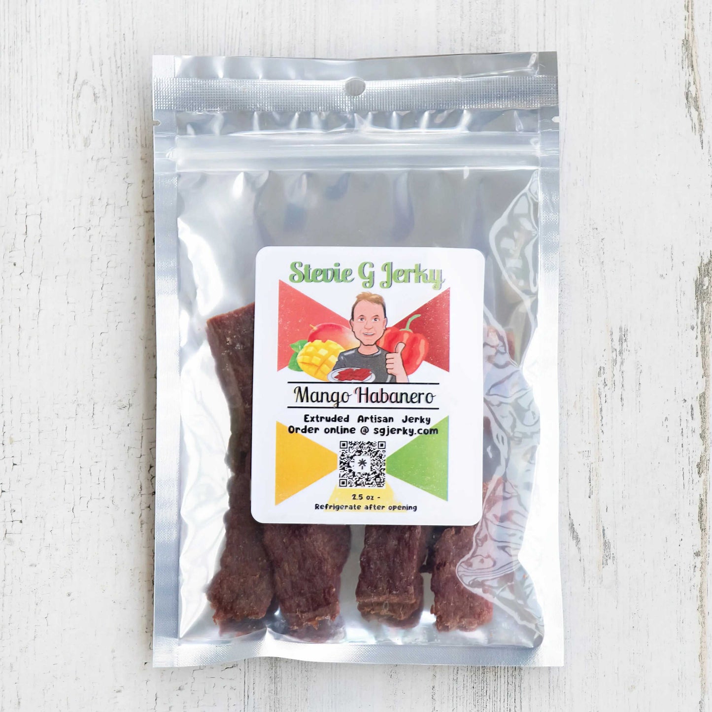 Mango Habanero Beef Jerky.