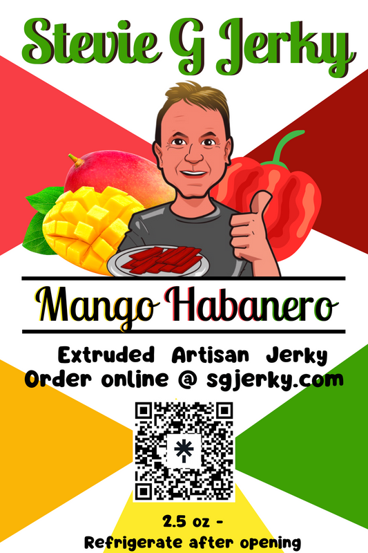 Mango Habanero Beef Jerky Sticks Package