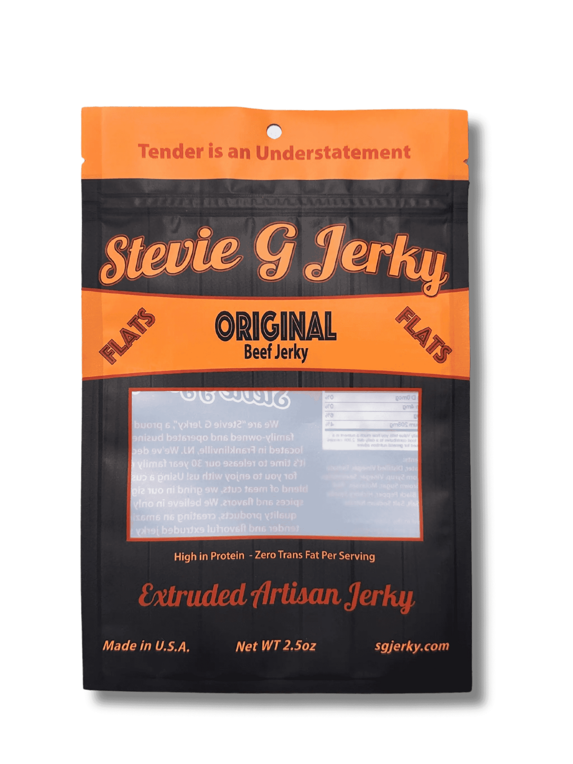 Original Beef Jerky Flats in a 2.5 oz package
