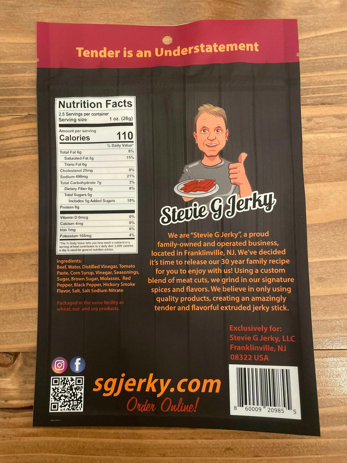 Hot-Honey BBQ Beef Jerky Flats.