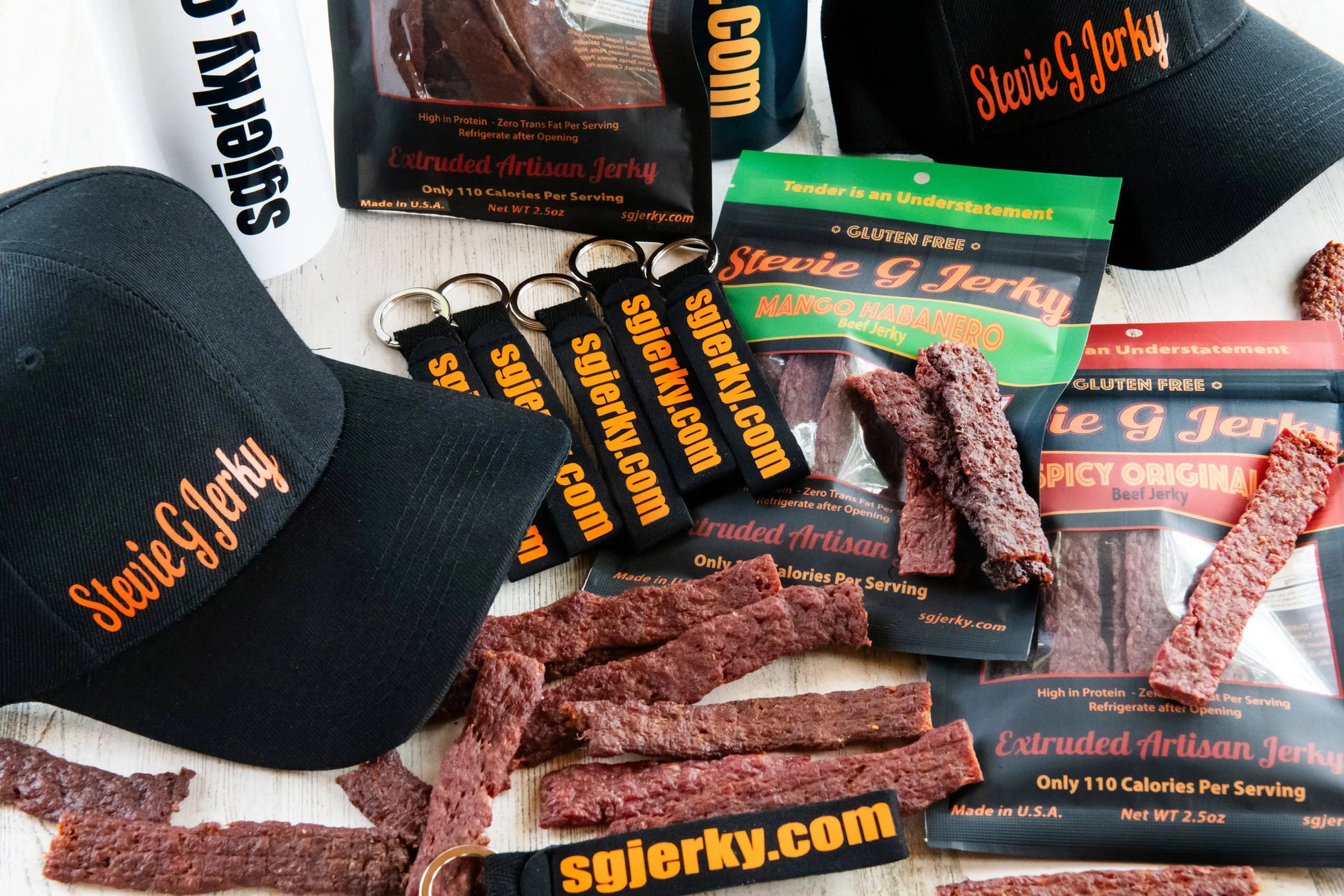 Spicy Original Beef Jerky Flats Stevie G Jerky