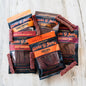 Stevie G Jerky Variety Pack: Original, Spicy Original, Honey BBQ, Hot Honey BBQ and Teriyaki beef jerky bags