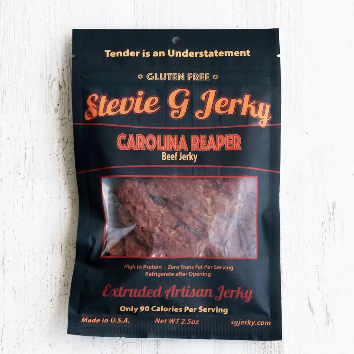 Carolina Reaper Beef Jerky.
