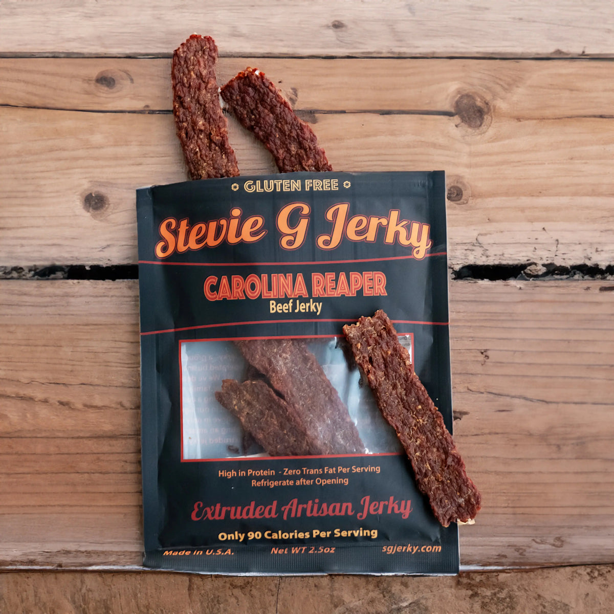 Carolina Reaper Beef Jerky.