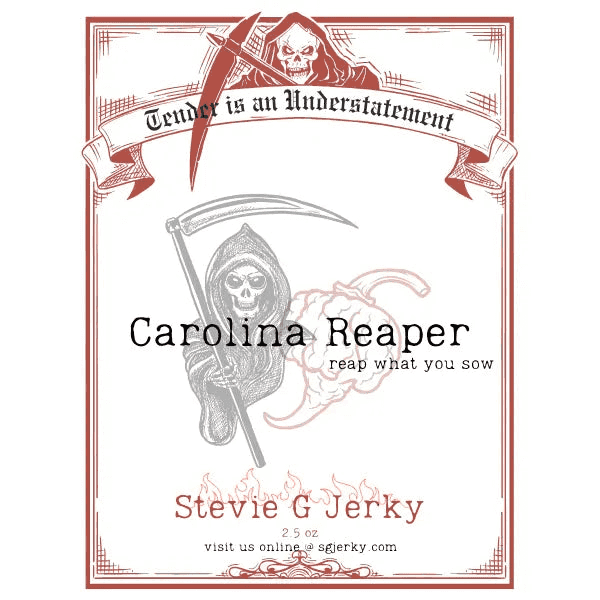 Carolina Reaper Beef Jerky.