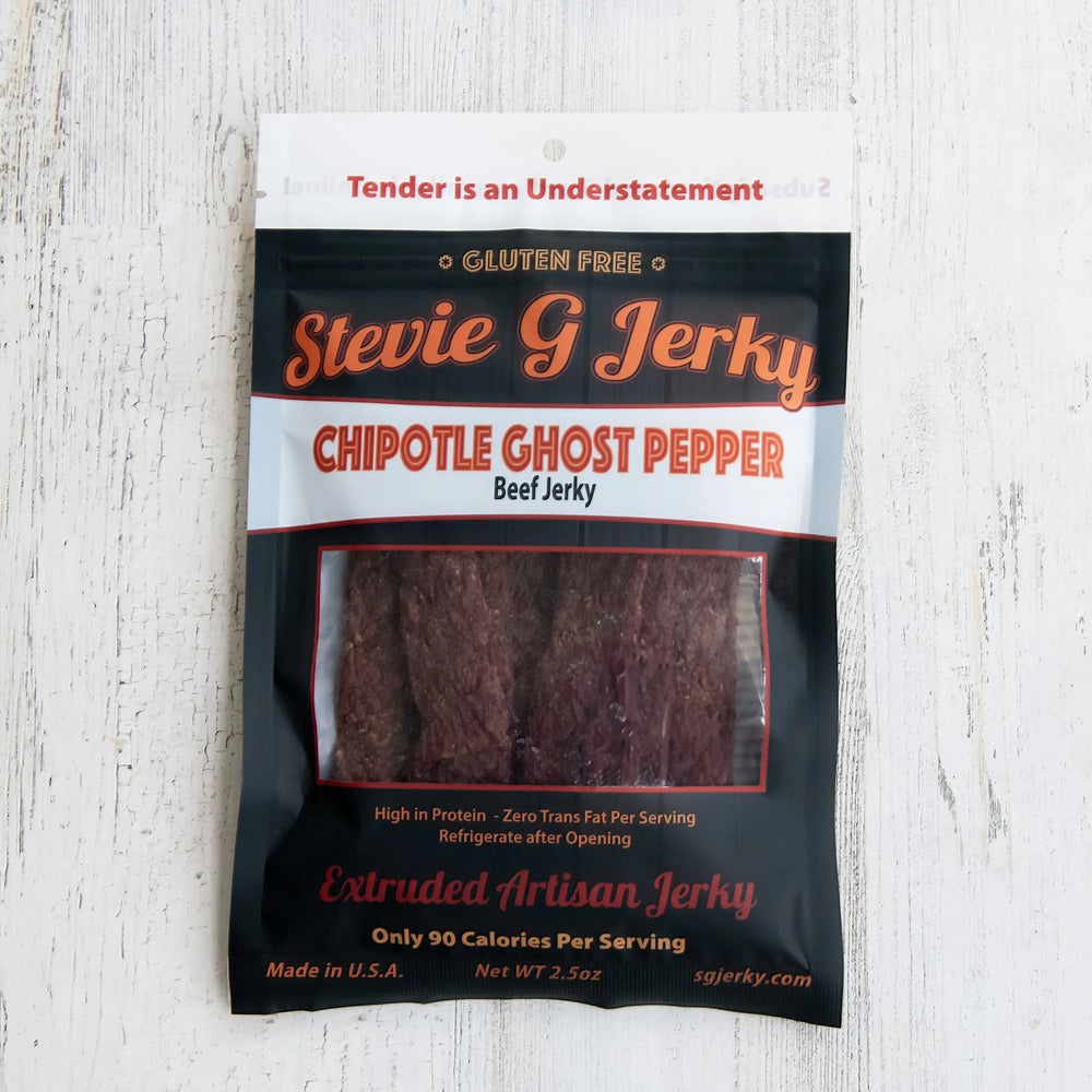 Chipotle Ghost Pepper Beef Jerky.
