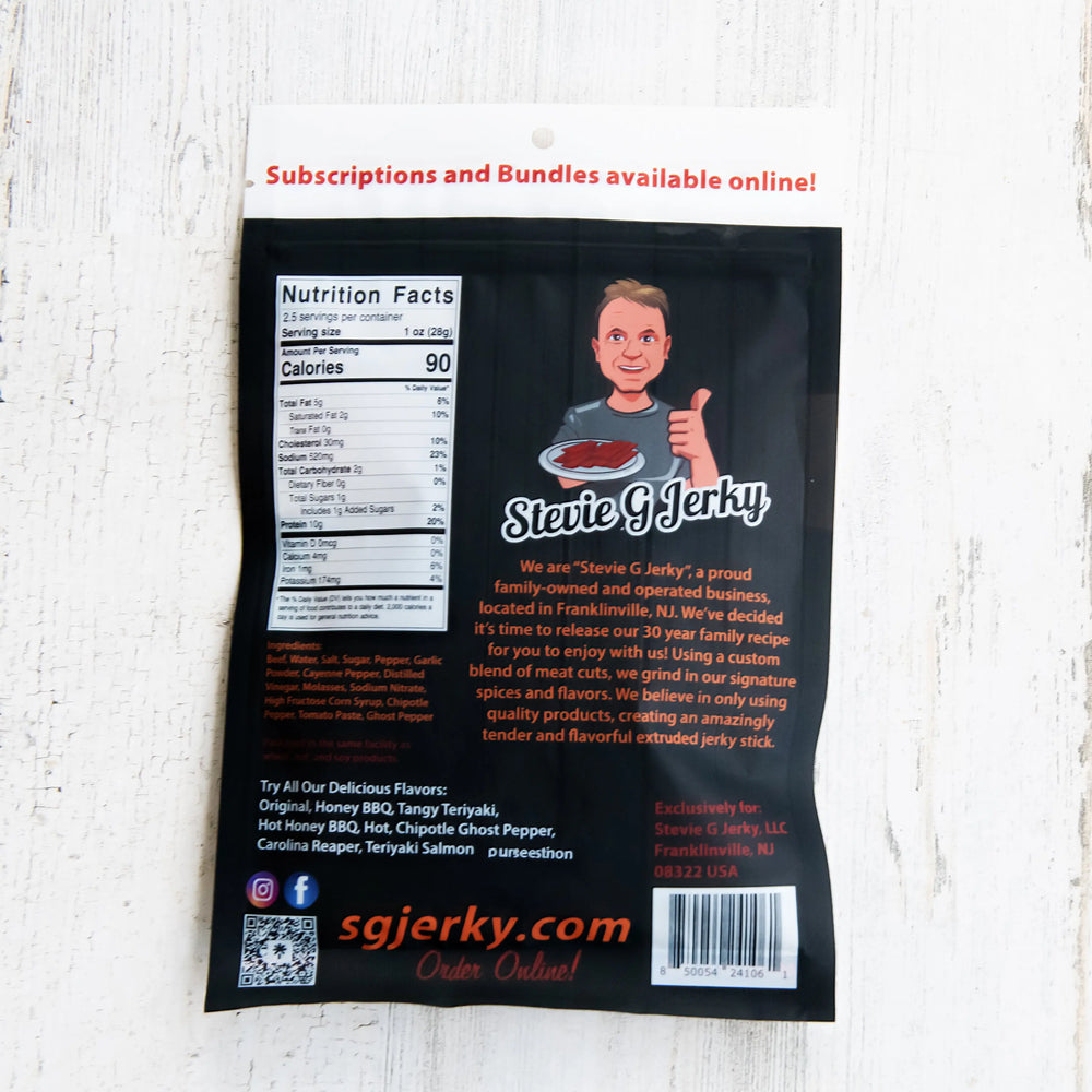 Chipotle Ghost Pepper Beef Jerky.