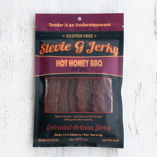 Hot-Honey BBQ Beef Jerky Flats Stevie G Jerky