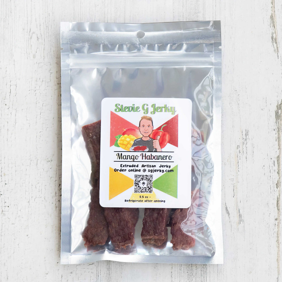 Mango Habanero Beef Jerky.