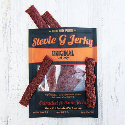 Spicy Original Beef Jerky Flats Stevie G Jerky