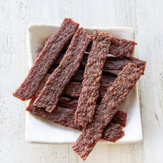 Honey BBQ Beef Jerky Flats.