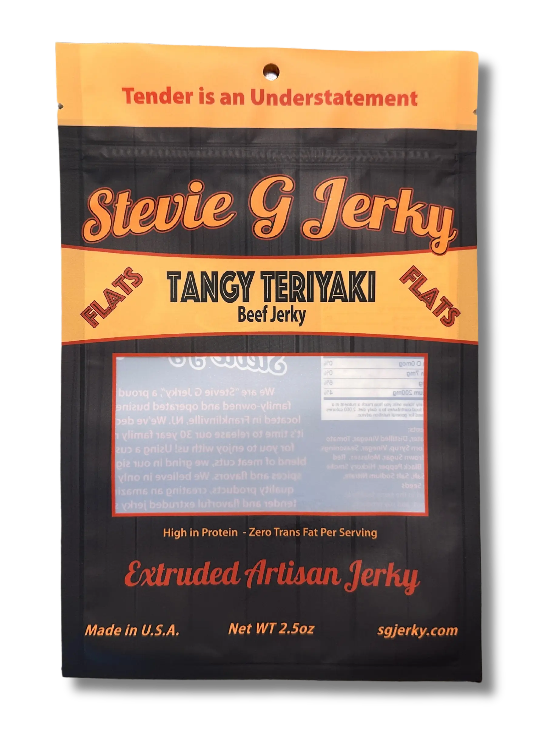 Detailed shot of The Tangy Teriyaki Beef Jerky Bundle by Steve G