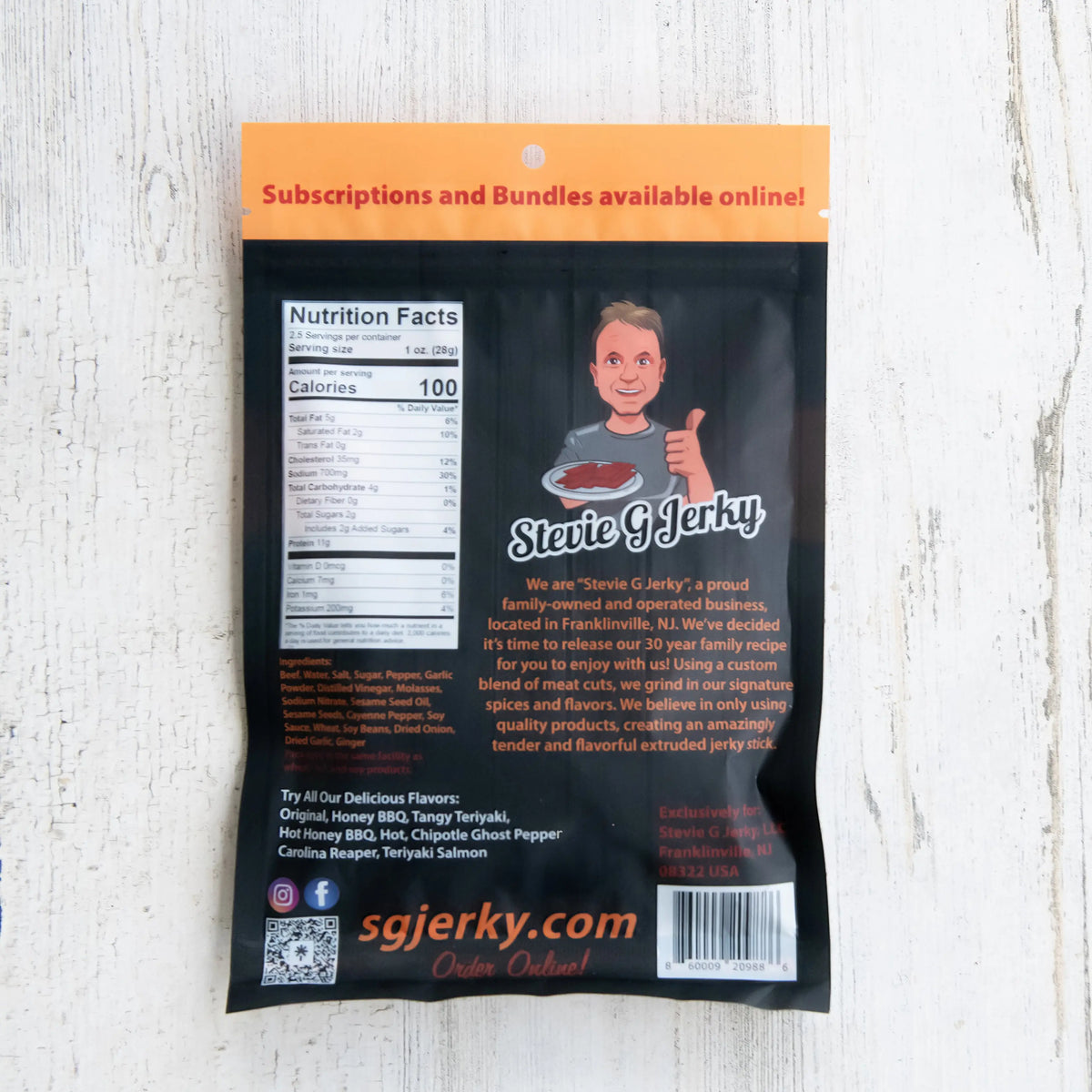 Teriyaki Beef Jerky.