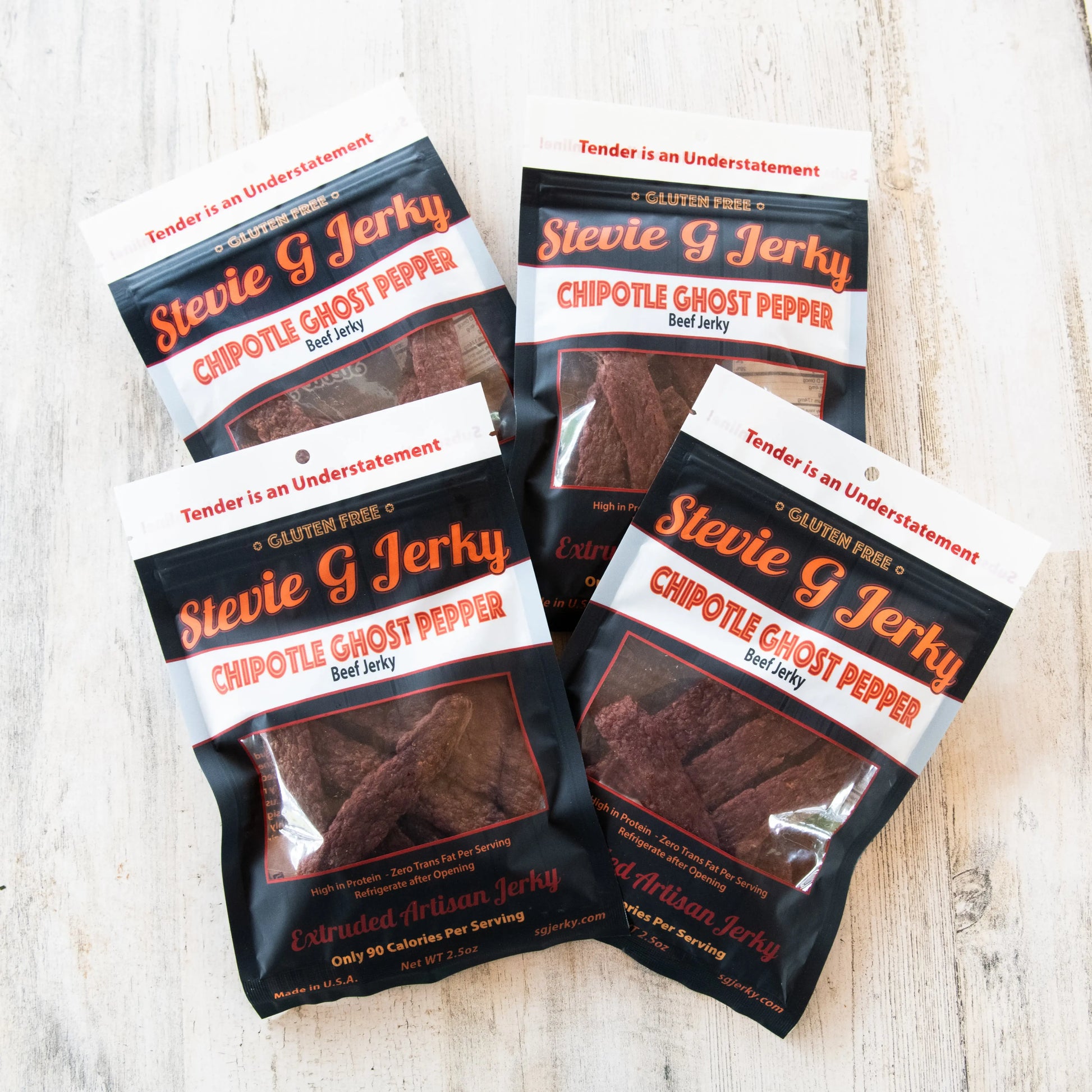 The 4-Pack Beef Jerky Bundle Box Stevie G Jerky
