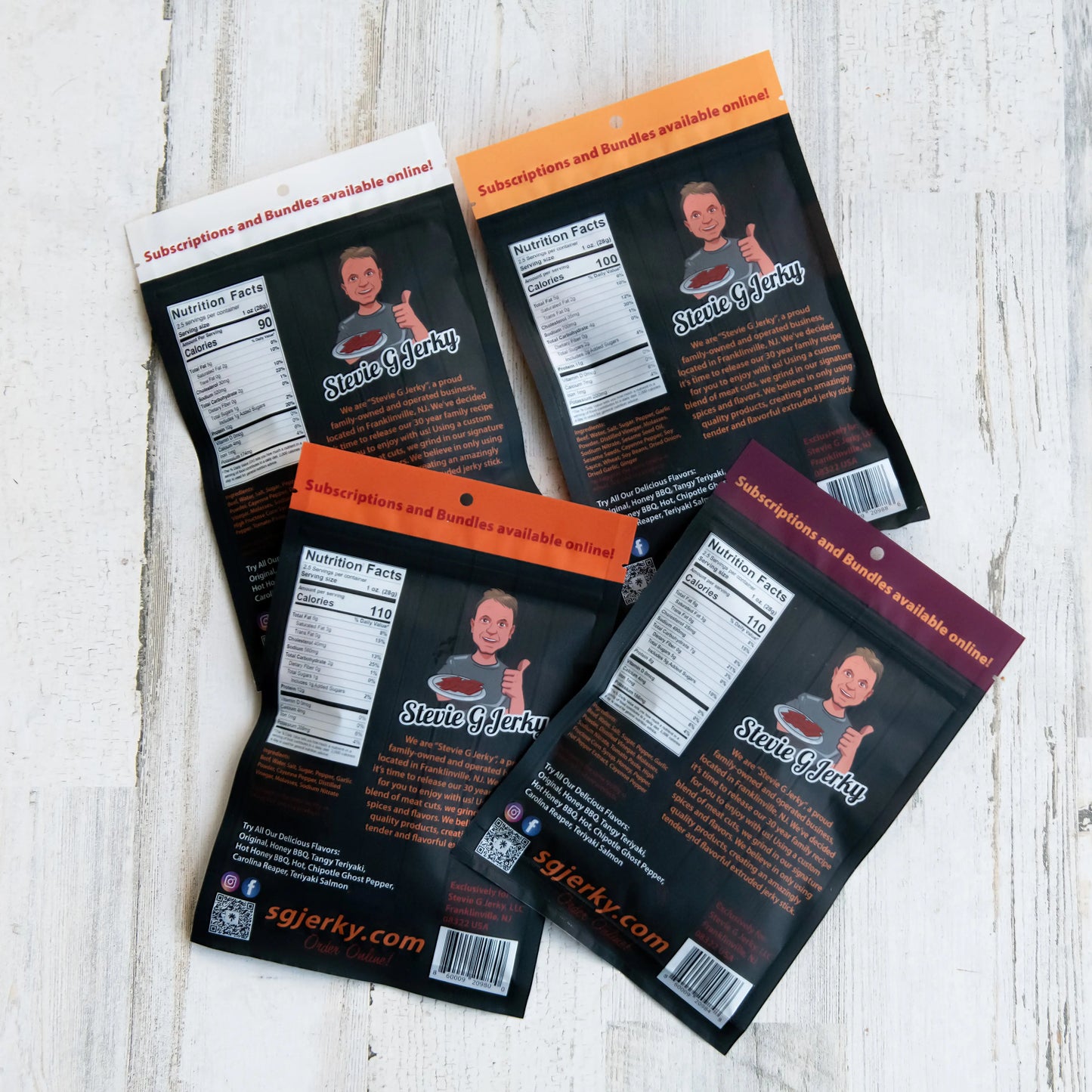 The Variety Beef Jerky Bundle Package Stevie G Jerky
