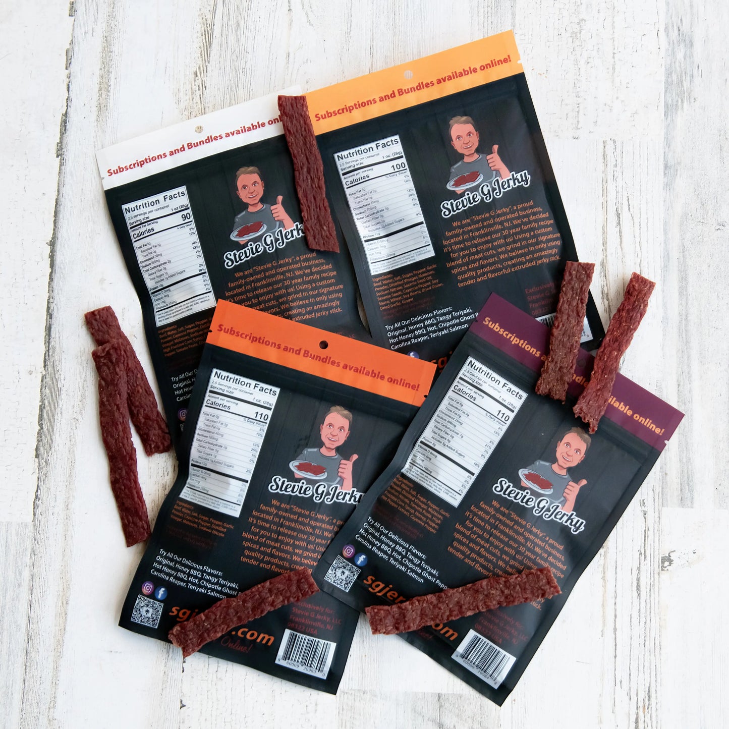 The Variety Beef Jerky Bundle Package Stevie G Jerky