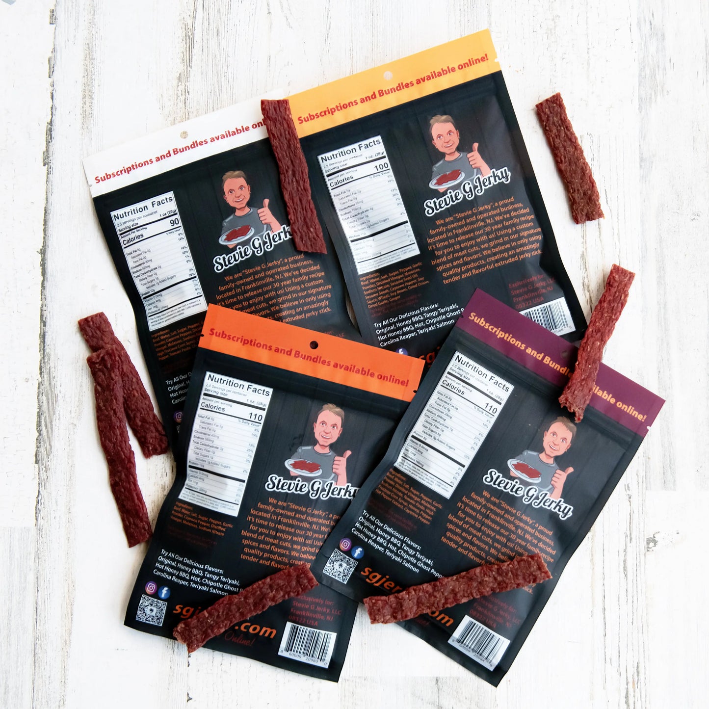 The Variety Beef Jerky Bundle Package Stevie G Jerky