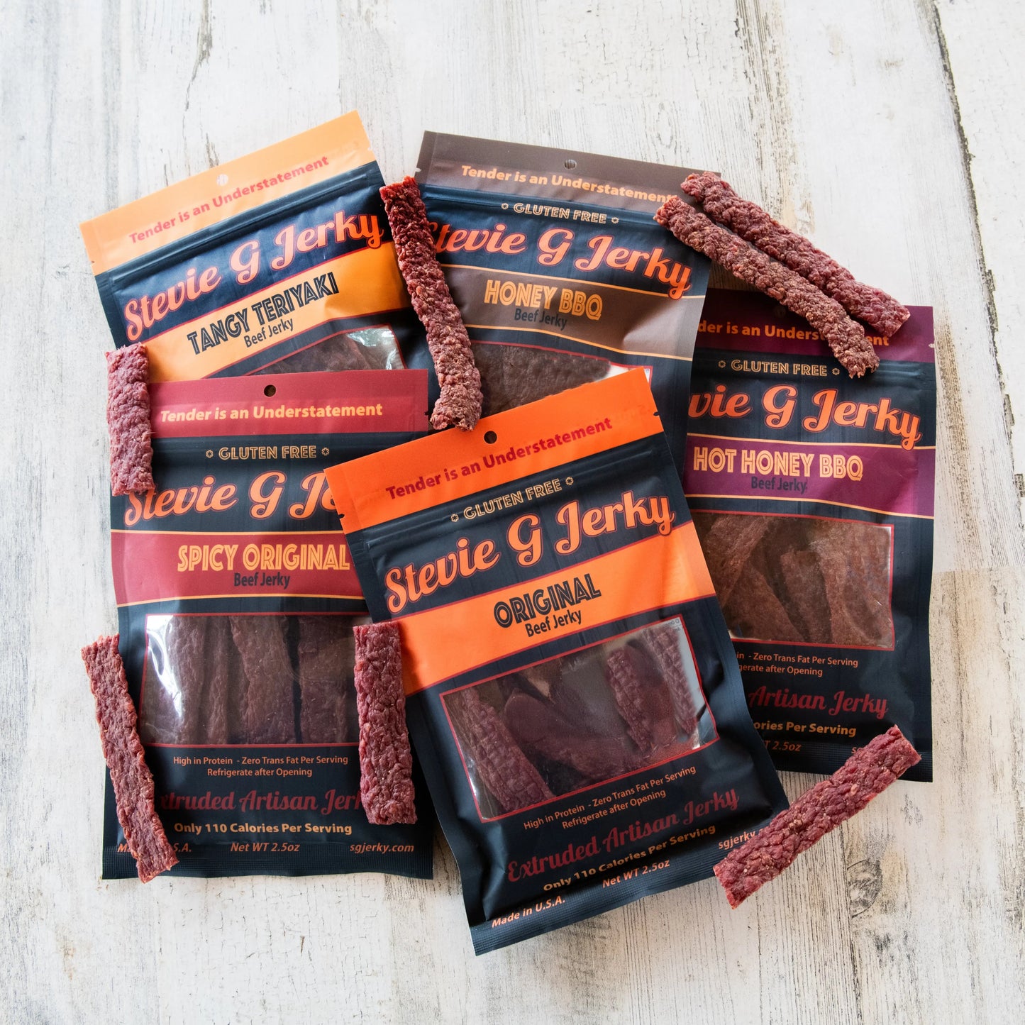 The Variety Beef Jerky Bundle Package Stevie G Jerky