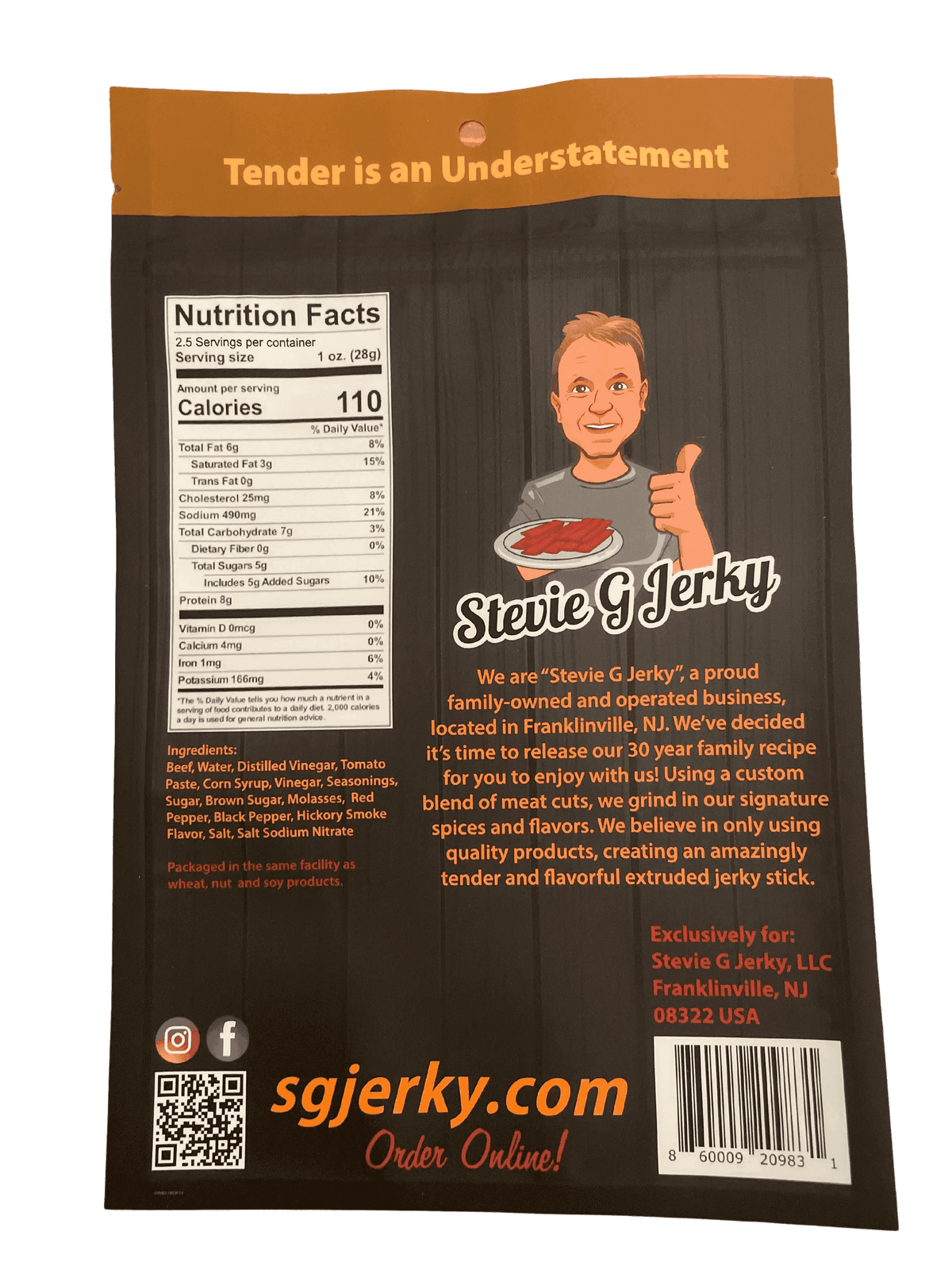 Honey BBQ Beef Jerky Flats.