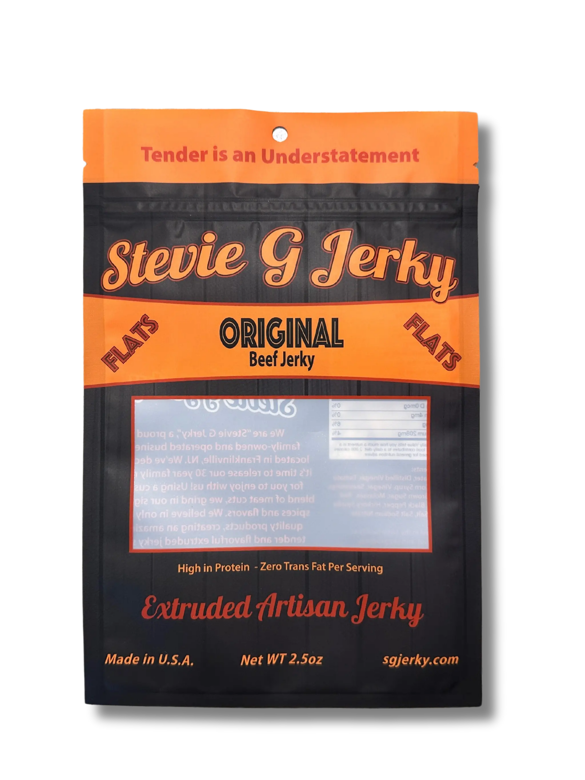Steve G's original flavor beef jerky - 2.5 oz