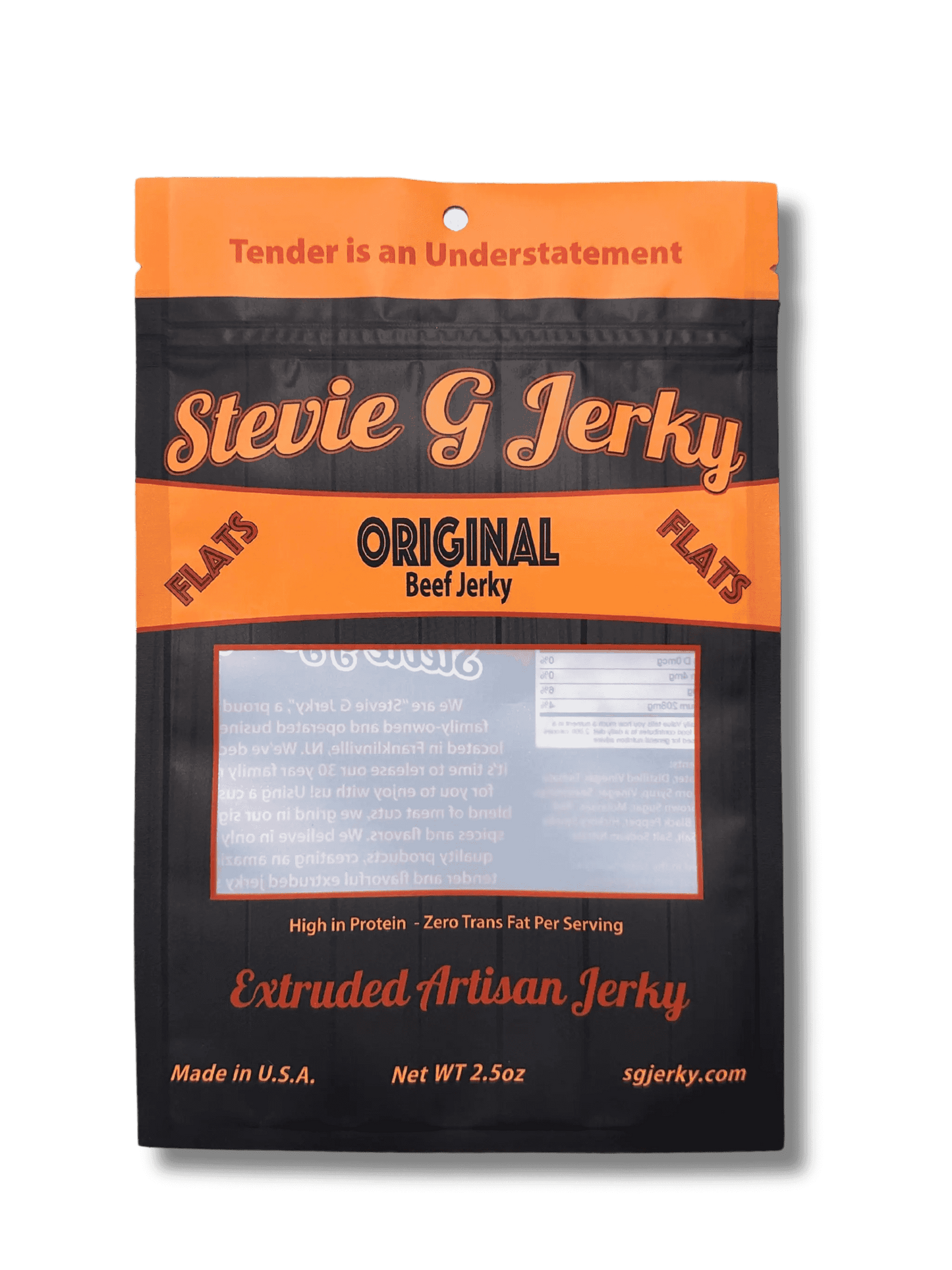 Steve G's original flavor beef jerky - 2.5 oz